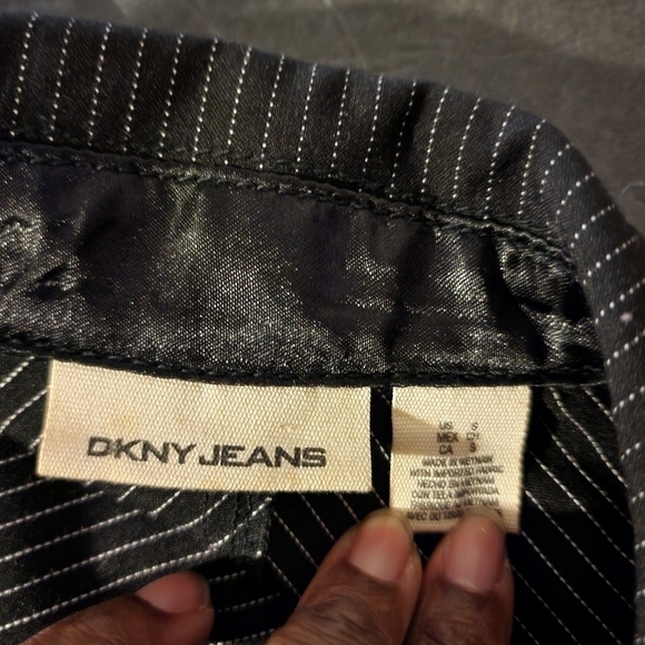 DKNY Striped Blazer Jacket Size S and 3 Pairs Sandals Sizes 6 - Picture 12 of 14